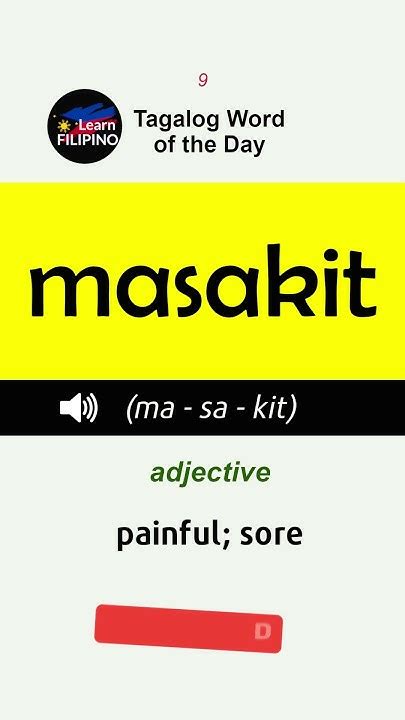 MASAKIT (Tagalog).